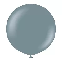 Dekorační retro balonek šedomodrý 90 cm/36"