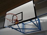 Basketbalová konštrukcia pevná, interiér, vysadenie od 1,8 m do 3,5 m