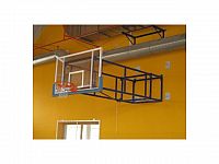 Basketbalová konštrukcia otočná, interiér, vysadenie od 2,5 m do 4m