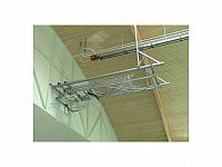Basketbalová konštrukcia elektricky sklopná pod strop do 12m