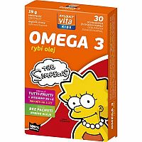 MaxiVita Kids Omega 3 + vitamín D, E 30 cps
