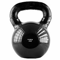 Kettlebell pokrytý vinylom HMS KNV20 20 kg, čierny