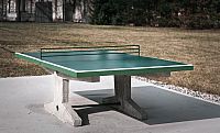Betónový stôl na stolný tenis vonkajší, betónové nohy, bez sieťky