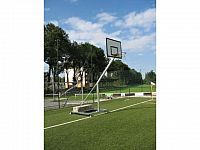 Basketbalová konštrukcia streetball - mobilný so závažím (ZN), sklopné vysadení 1,20 m, CERTIFIKÁT