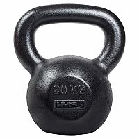 Liatinový kettlebell HMS KZG20 20 kg, čierny