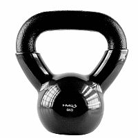 Kettlebell pokrytý vinylom HMS KNV06 6 kg, čierny