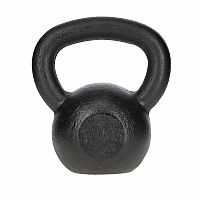 Liatinový kettlebell HMS KZG10 10 kg, čierny