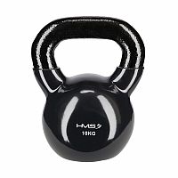 Kettlebell pokrytý vinylom HMS KNV10 10 kg, čierny