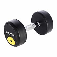 Pogumované jednoručky činka HMS HG Pro 9 kg