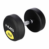 Pogumované jednoručky činka HMS HG Pre 22,5 kg