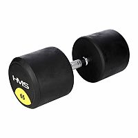Pogumované jednoručky činka HMS HG Pro 65 kg