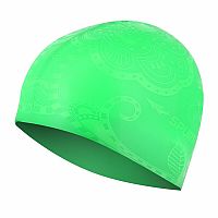 Silikónová čiapky SPURT G-Type SE24 žena so vzorom, zelená