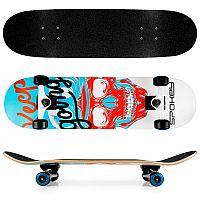 Spokey skall Skateboard 78,7 x 20 cm, ABEC7, bielo-modrý