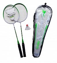 ACRA Badmintonová sada - 2 rakety + košíček + puzdro