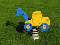 Detské hojdačka nakladač - modrý H203