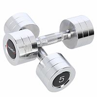 Chrómované činky HMS CHD05 2 x 5 kg