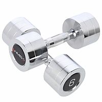 Chrómované činky HMS CHD06 2 x 6 kg