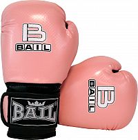 Boxerské rukavice BAIL B-Fit 06 oz, Pindot/PU ružová