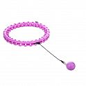 Masážní hula hoop HMS HHW12 plus size se závažím fialová