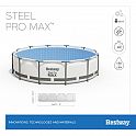 BESTWAY 56418 Bazén STEEL PRO MAX 366x100 cm + příslušenství