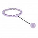 Masážní hula hoop HMS HHW09 se závažím a počítadlem fialová