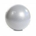 Masážní gymnastický míč HMS YB03N 65 cm světle šedý