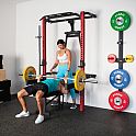 Multifunkční posilovací stojan - Power Rack HMS KLT22 červený