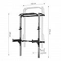 Skládací posilovací klec - Power Rack HMS KLT23 šedá