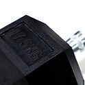 Jednoruční pogumovaná činka HEX - různé váhy