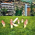 Kubb s čísly - kolíková hra