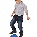 Míč Softplay Fotbal 22 cm - modrý
