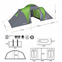 Rodinný stan NILS Camp NC6431 Highland IV zelený/šedý