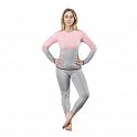 Spokey FLORA SET Dámské termoprádlo, růžovo-šedé, vel. S/M - L/XL