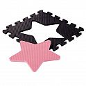 Dětská pěnová puzzle podložka NILS Fun MD03 růžová