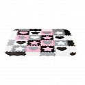 Dětská pěnová puzzle podložka NILS Fun MD03 růžová