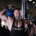 KN 28 KG KETTLEBELL POKRYTÝ VINYLEM HMS