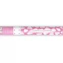 Vystřelovací konfety - bílá srdce - 40 cm