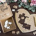 Svatební kniha hostů puzzle - srdce 45 x 35 cm
