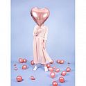 Foliový balonek srdce rose gold 61 cm