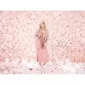 Vystřelovací konfety metalická srdíčka rose gold - 60 cm