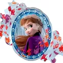 Foliový balonek ovál Frozen - Anna a Elsa 63 x 78 cm