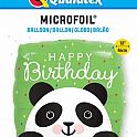 Fóliový balónek čtverec - Panda 46cm