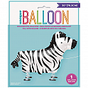 Chodící balónek - zebra 76 cm