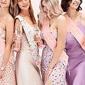 Šerpa růžová a bílá s květy - Bride to be a Bridesmaid - 6 ks