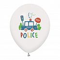 Latexové balónky policejní 30 cm - 5 ks