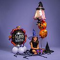 Foliový balonek halloween - malá čarodějnice 84 cm