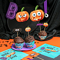 Papírová girlanda Halloween - Trick or treat - Boo 150 cm