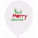 Latexové balonky Merry Christmas 30 cm - 5 ks