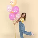 Latexové balonky duha 30 cm - 6 ks
