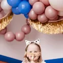 Čelenka s nosem roztomilá kočička 5 ks